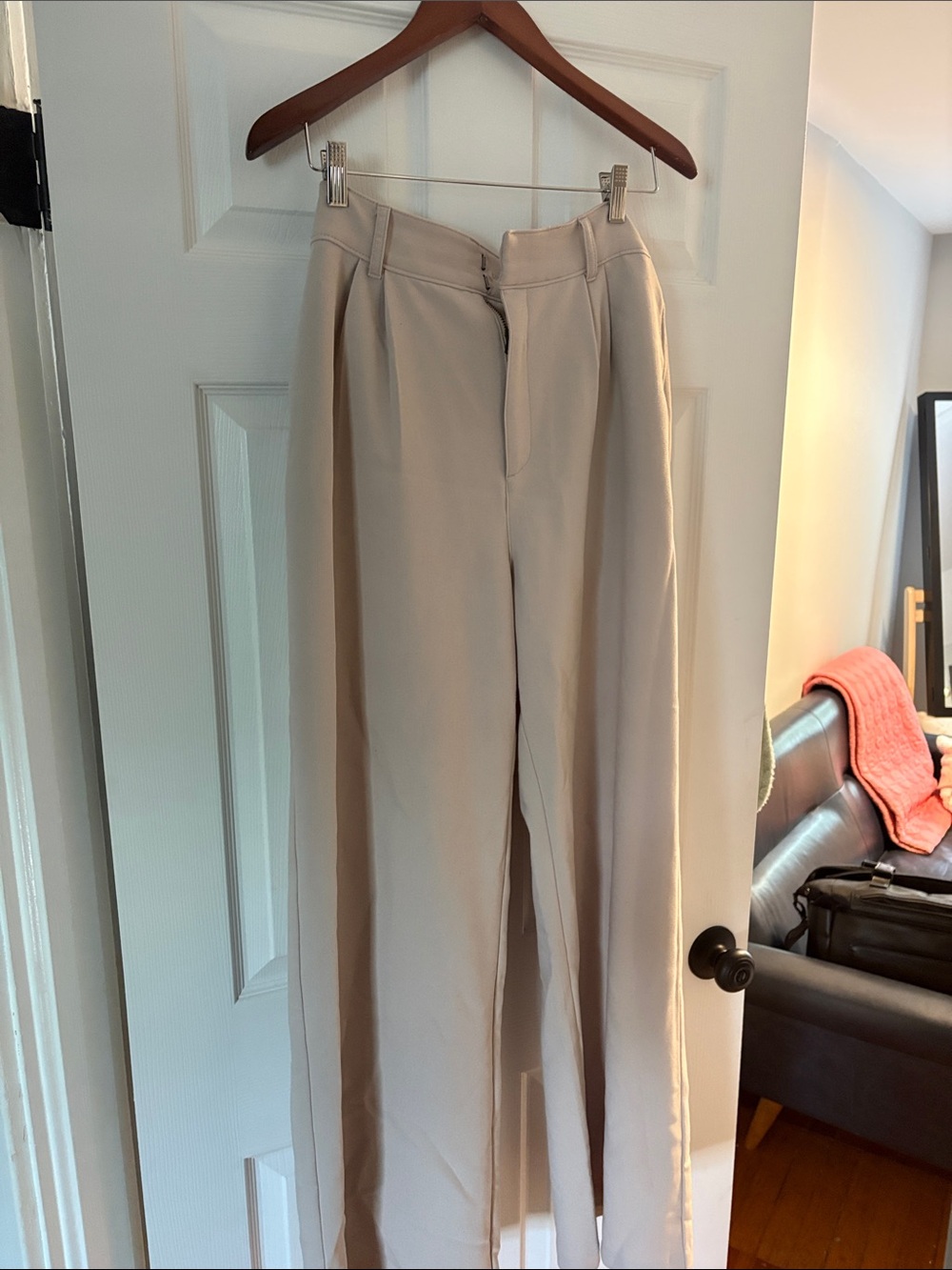 Abercombie and Fitch High-Waist Wide-Leg Trousers